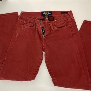 Red lucky brand jeans